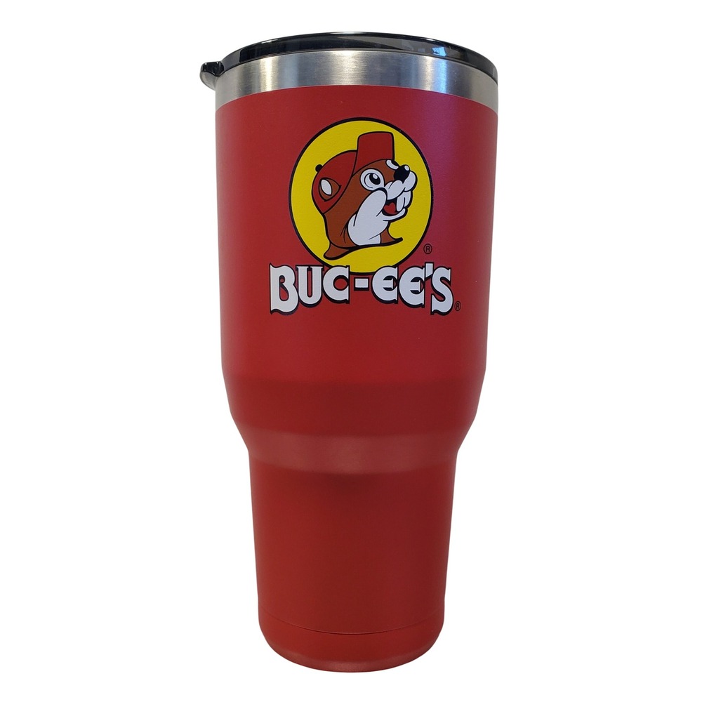 Buc-ee's Yukon Outfitters 40oz Tumbler Red Insulated Stainless Steel Travel Mug